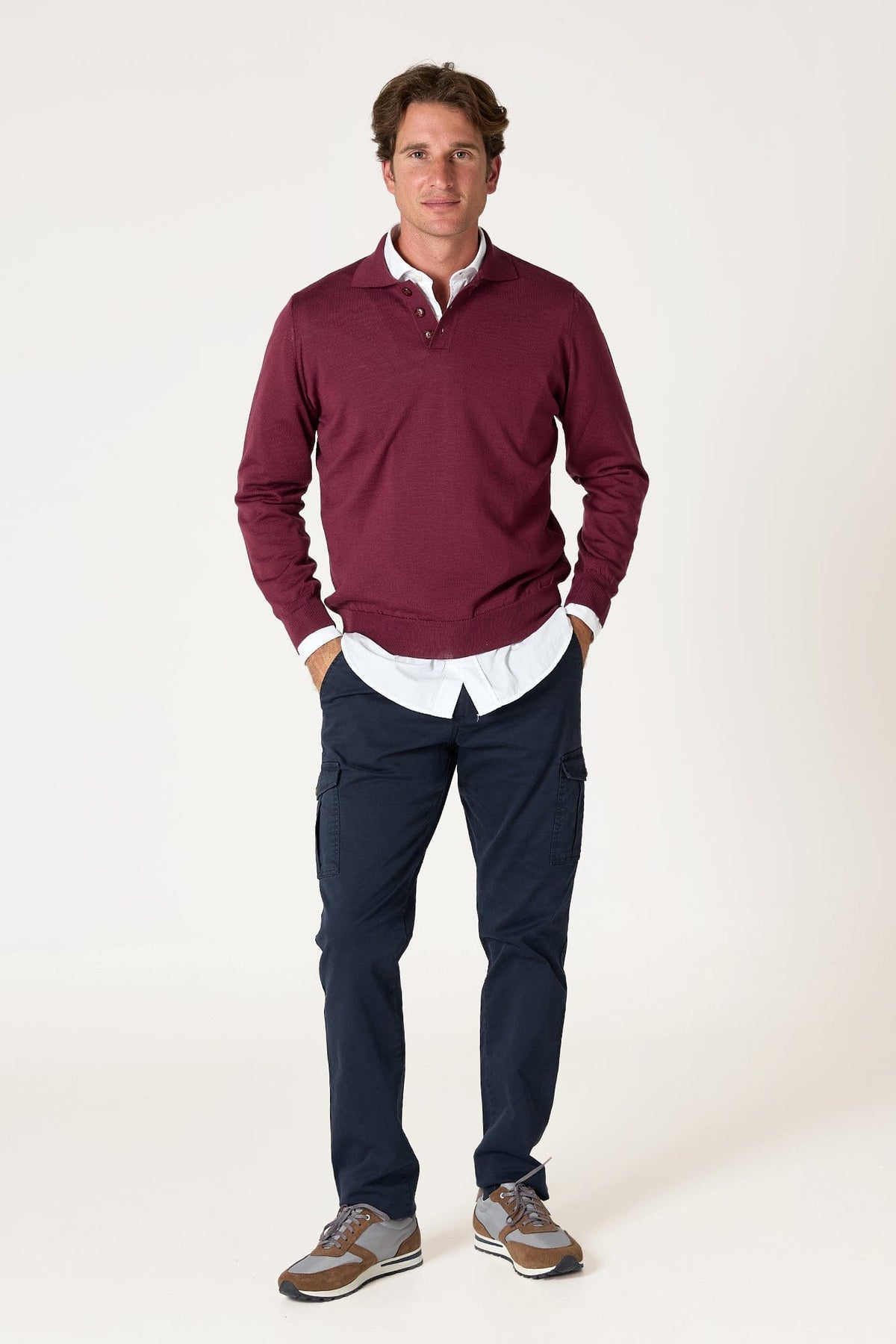 The Jersey Merino Polo Rosa Cubell-1