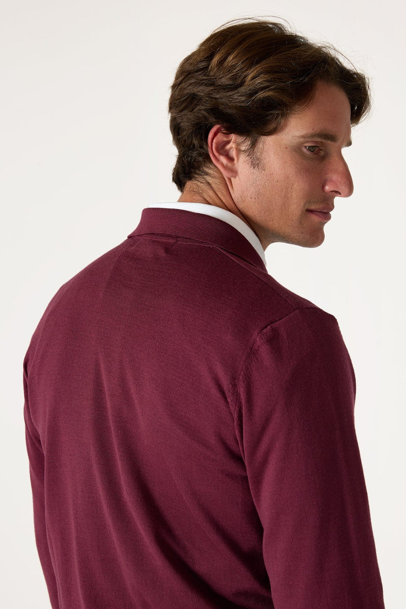 The Jersey Merino Polo Rosa Cubell-zoom-