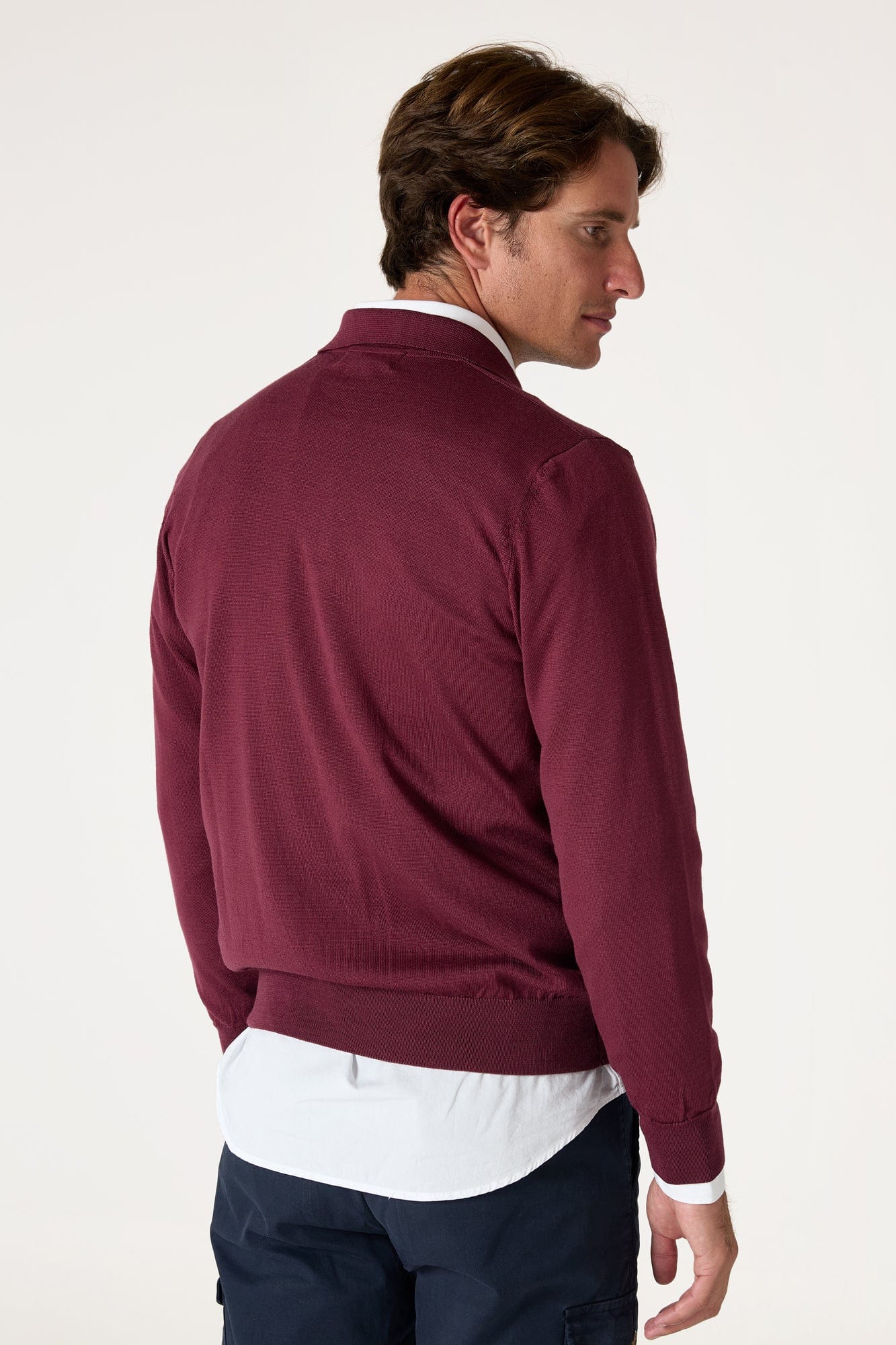 The Jersey Merino Polo Rosa Cubell-zoom-4