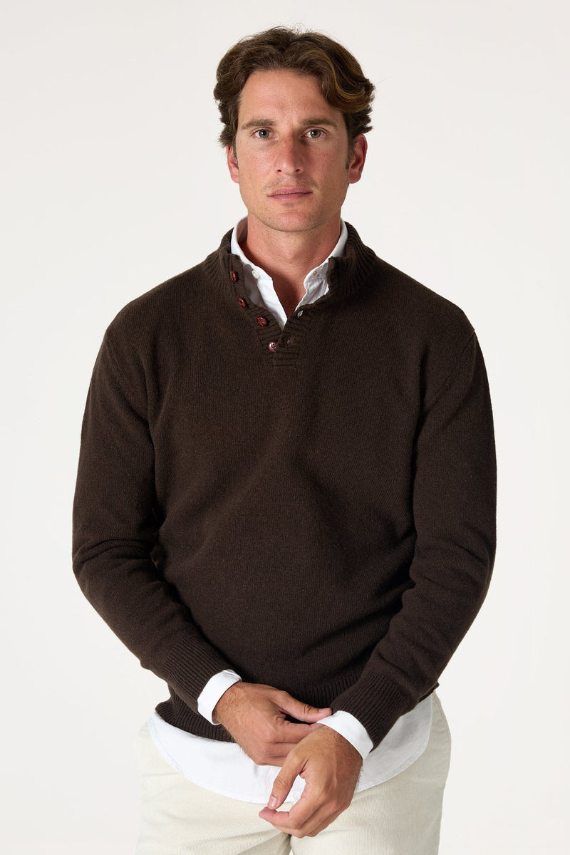 The Lambswool Botones Marron Monegros-zoom-