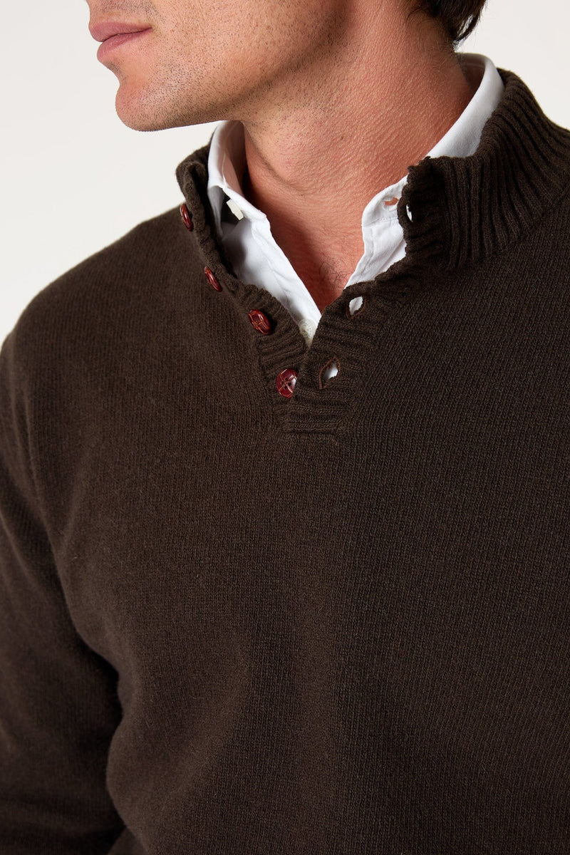 The Lambswool Botones Marron Monegros-zoom-