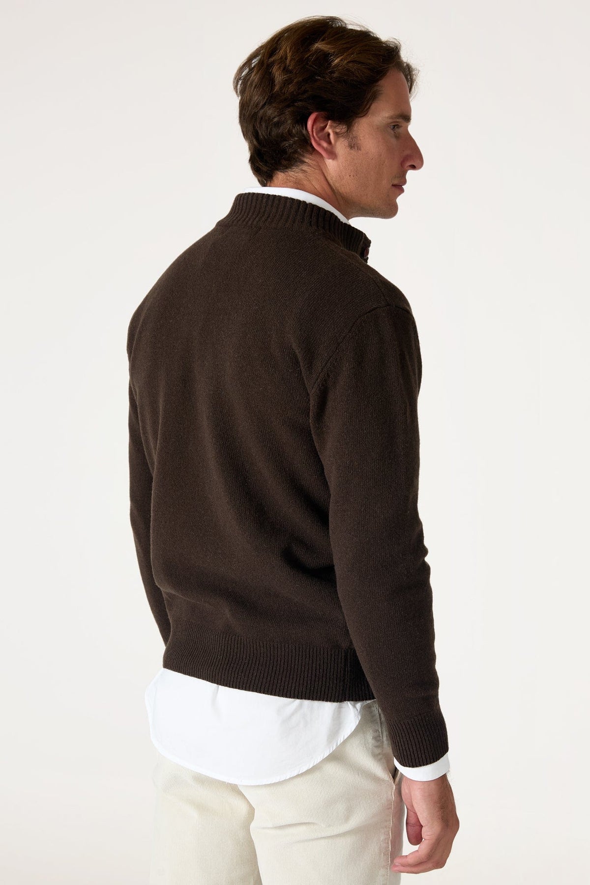 The Lambswool Botones Marron Monegros-4
