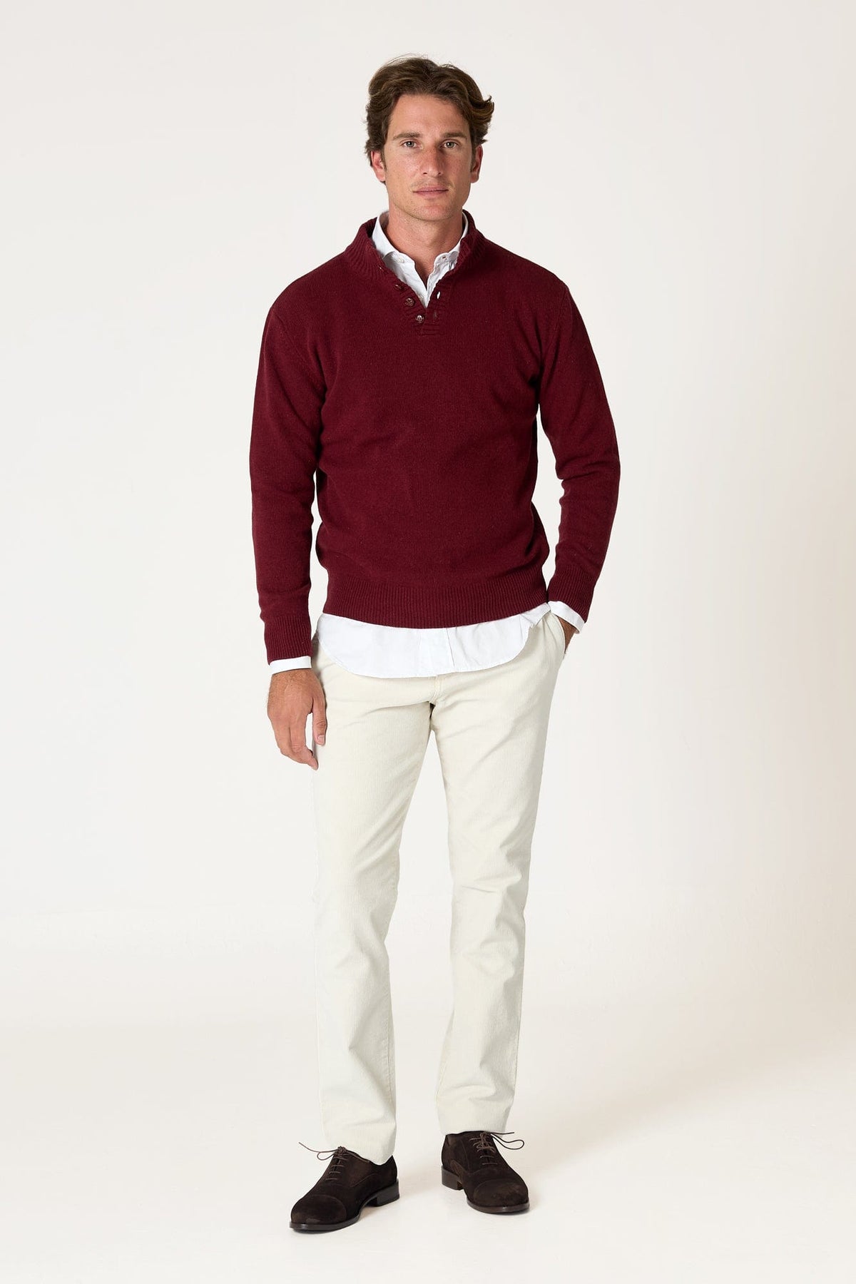 The Lambswool Botones Grana Rioja-1