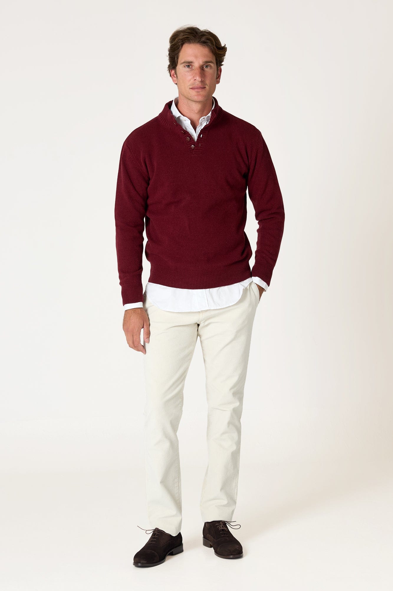 The Lambswool Botones Grana Rioja