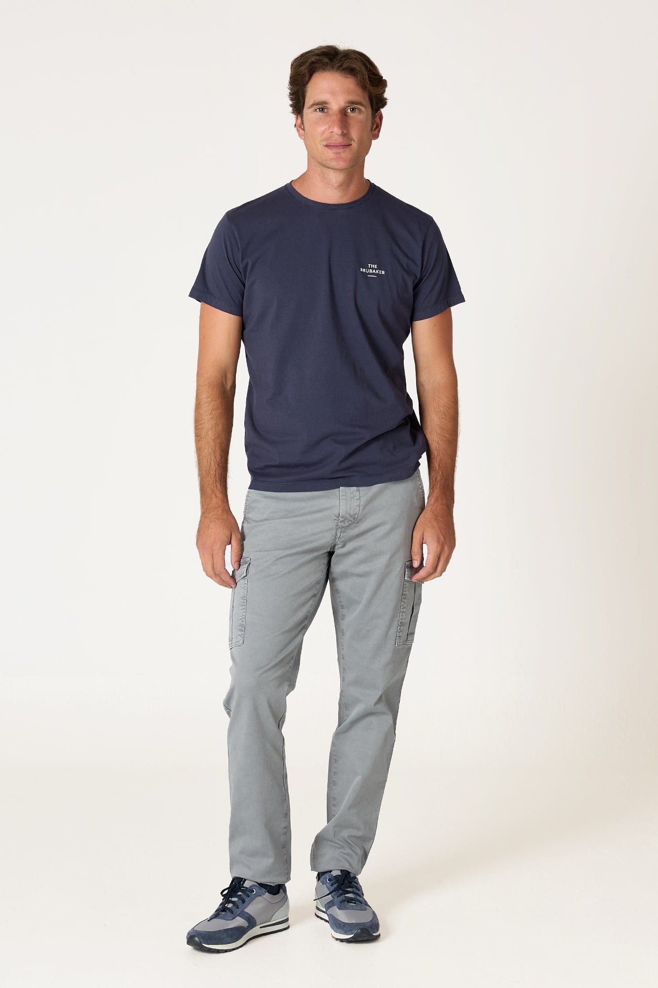 The Cotton T Shirt Azul Marino-zoom-1