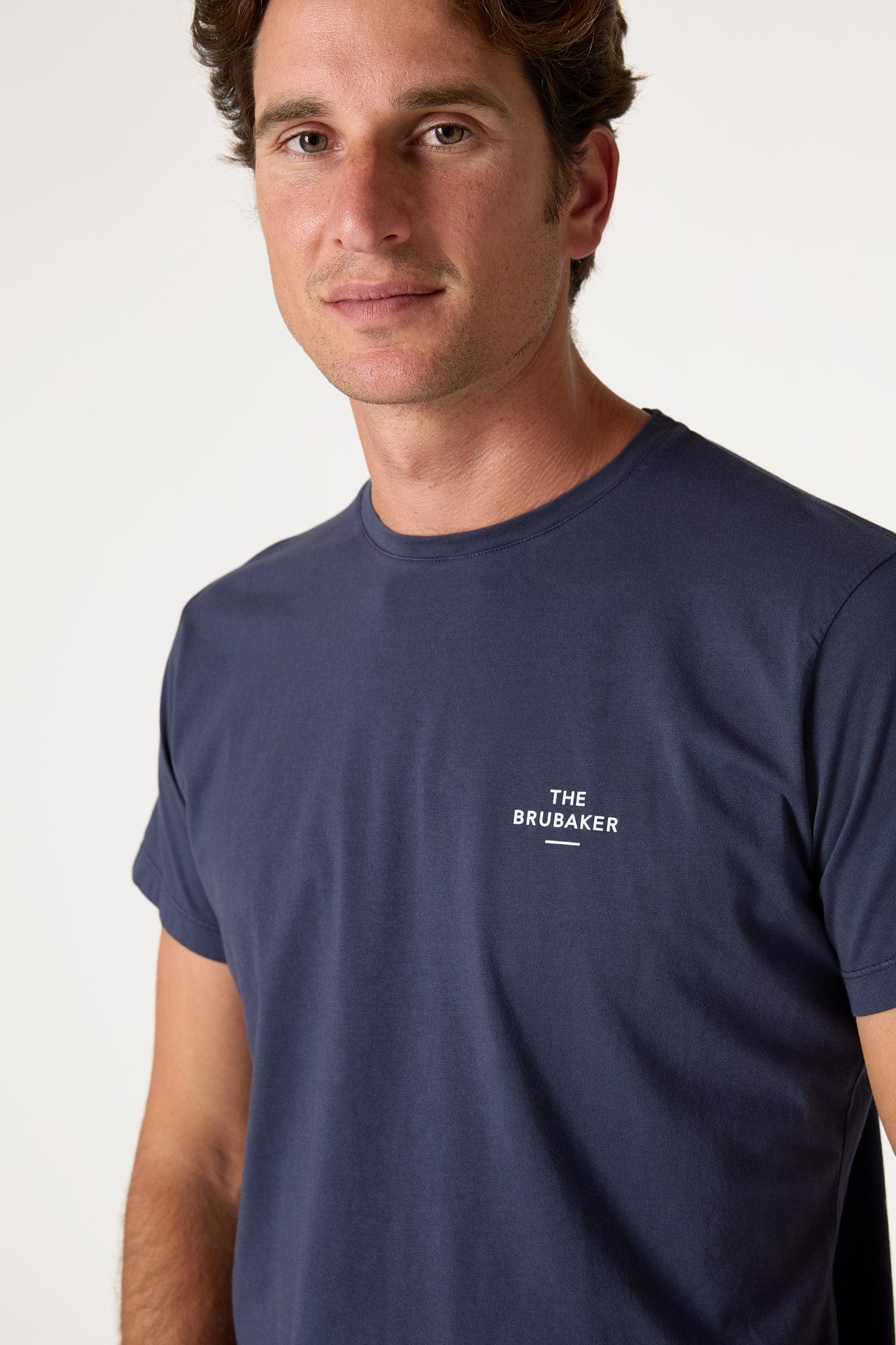 The Cotton T Shirt Azul Marino-2