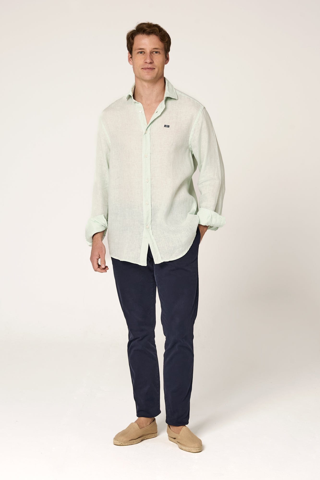 The Lino Camisa Verde Usgo