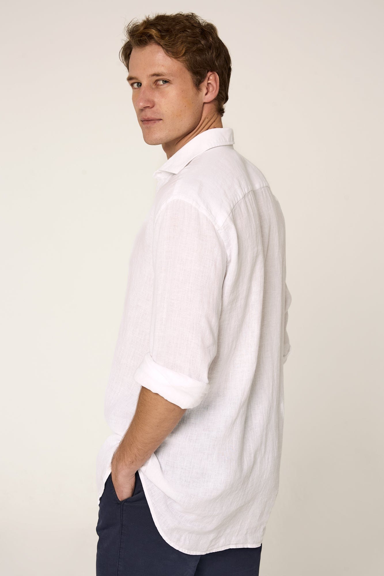 The Lino Camisa Blanco-3