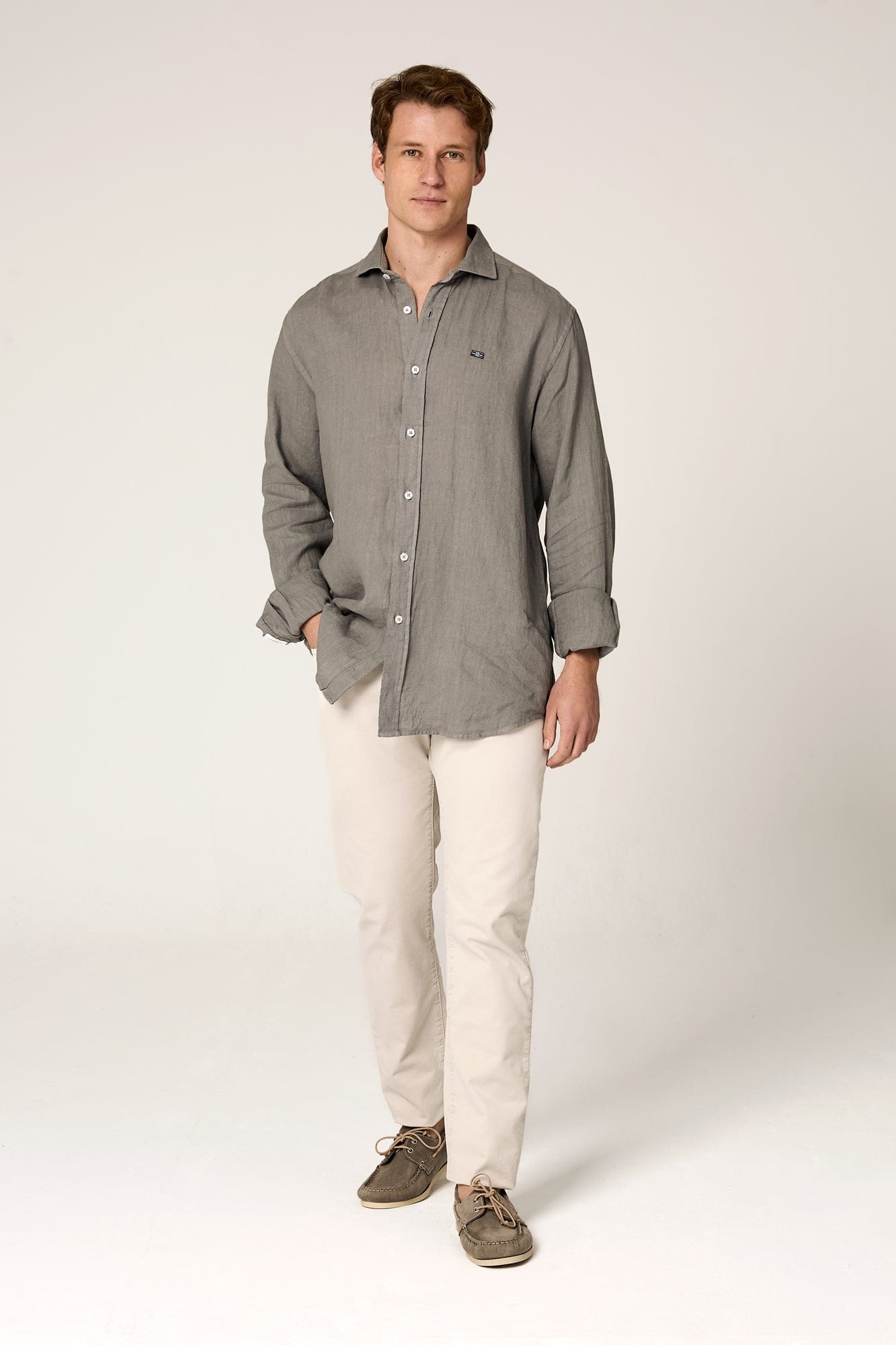 The Lino Camisa Gris Buitrago-1