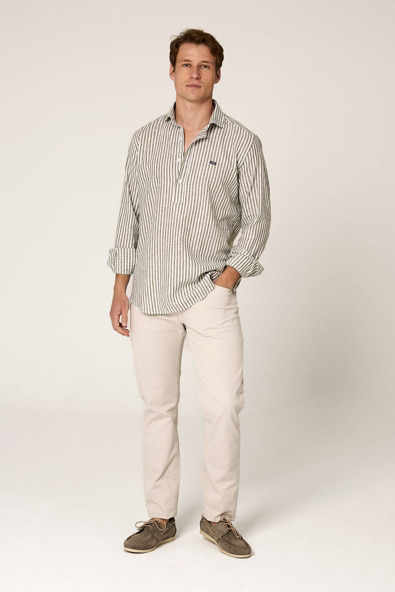 The Cotton Linen Polera Raya verde-zoom-