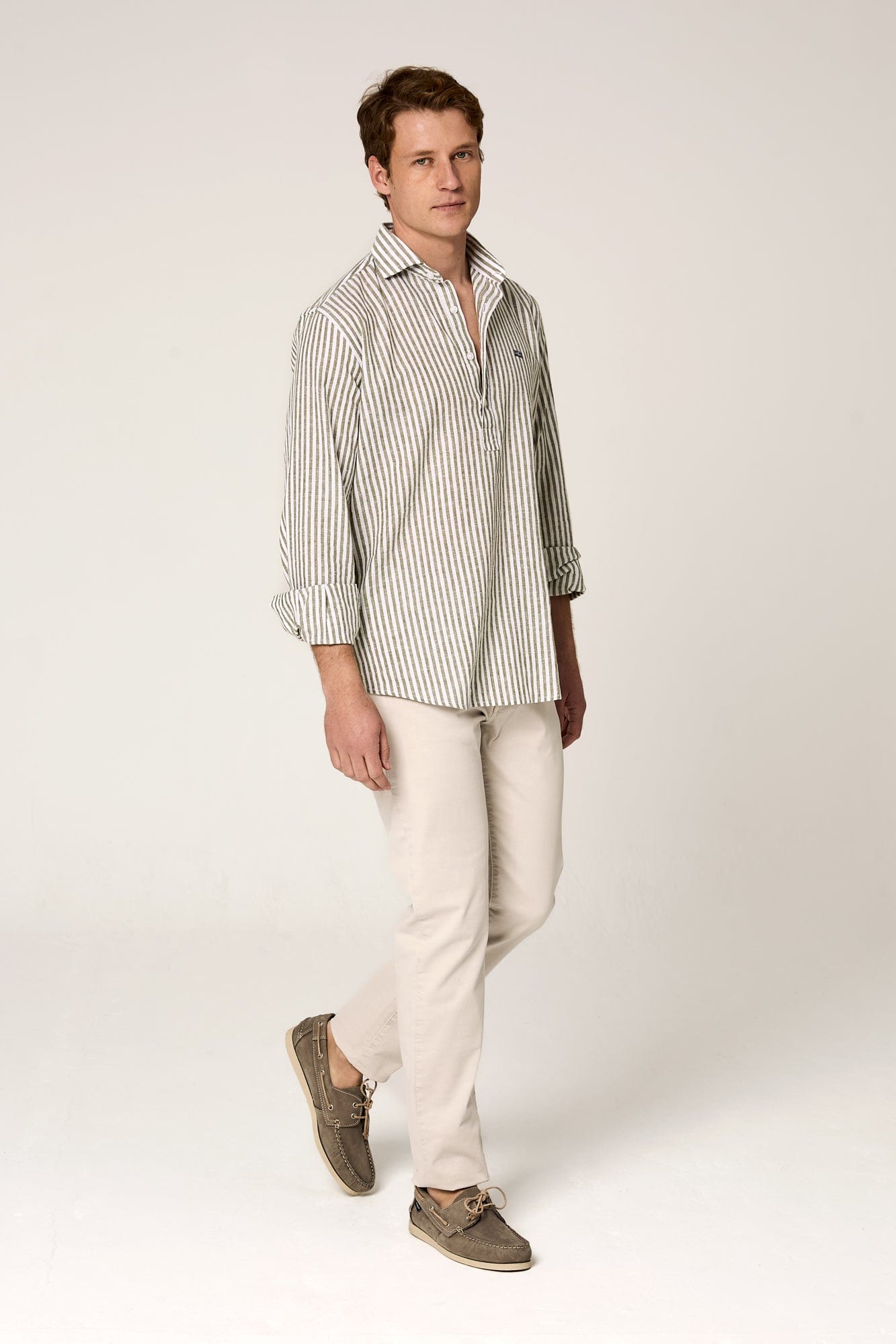 The Cotton Linen Polera Raya verde-zoom-2
