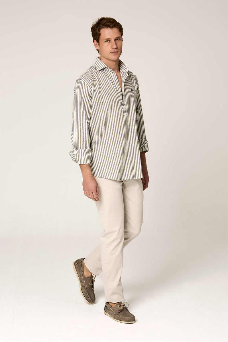 The Cotton Linen Polera Raya verde-zoom-