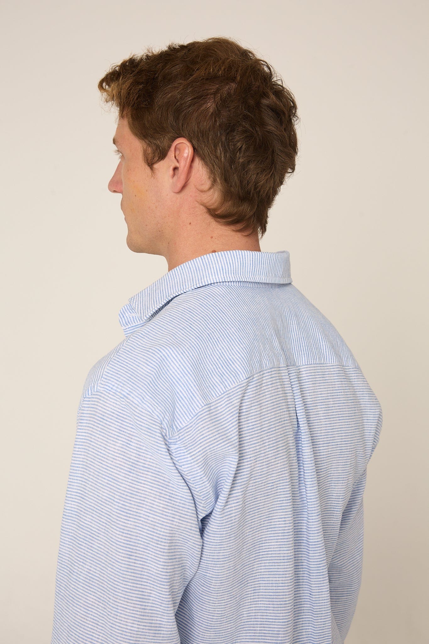 The Cotton Raya Azul Claro Horizontal-zoom-3