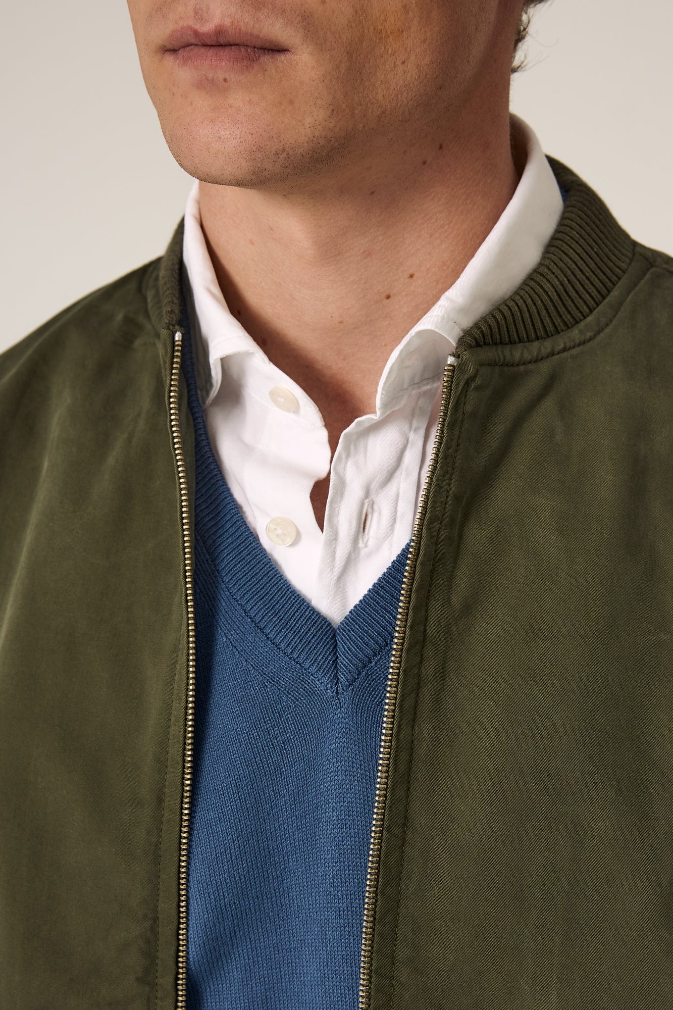 The Bomber Canvas Verde Pino-2