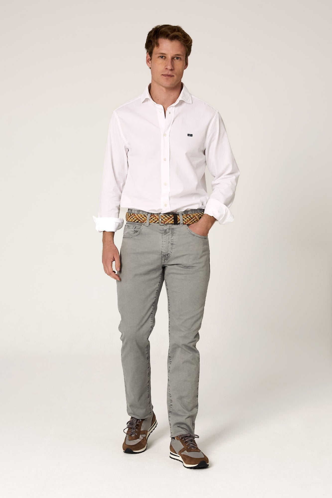 The 5 Pocket Gris y Azul