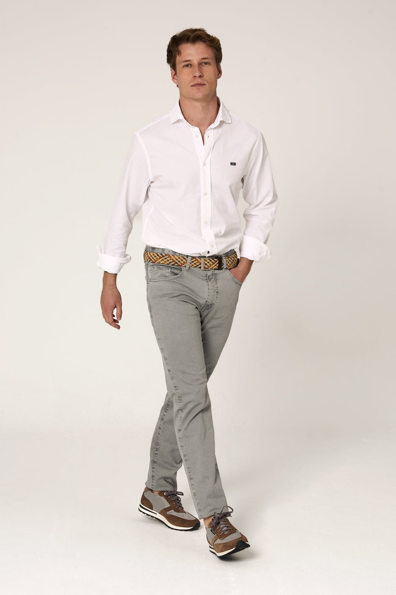 The 5 Pocket Gris y Azul
