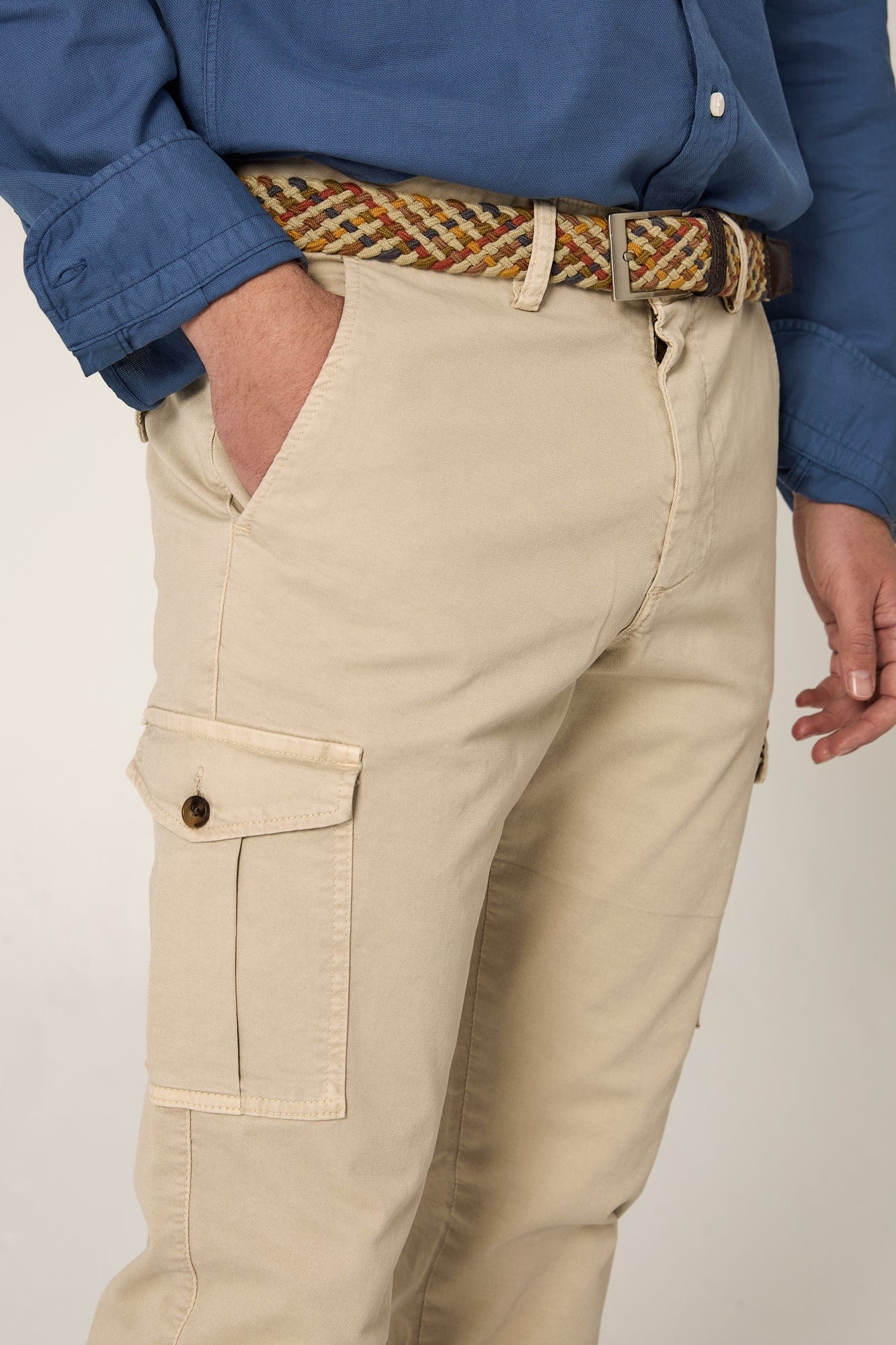 The Chino Cargo Beige Seimeira-4
