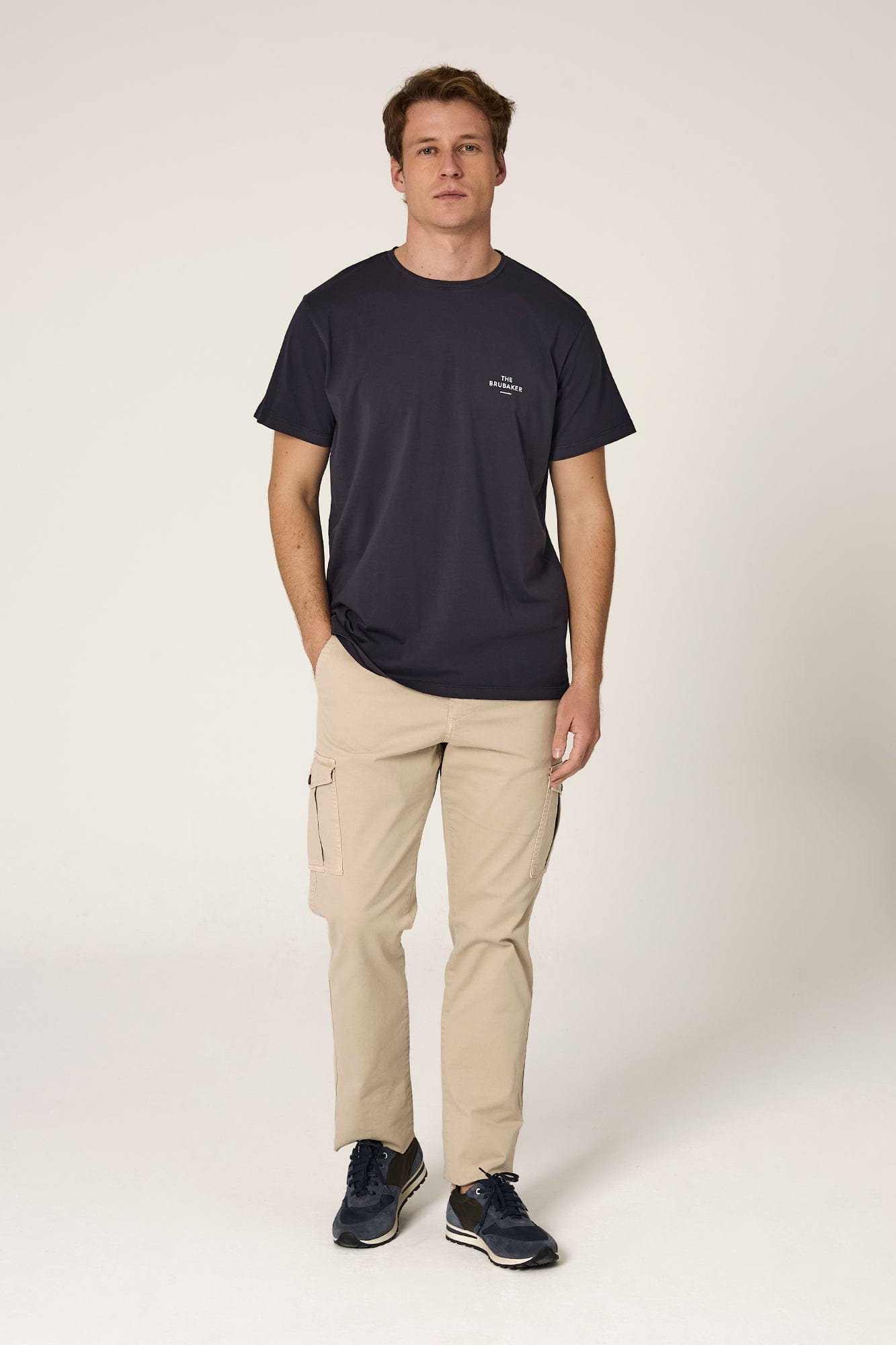 The Cotton T Shirt Azul Marino-zoom-1