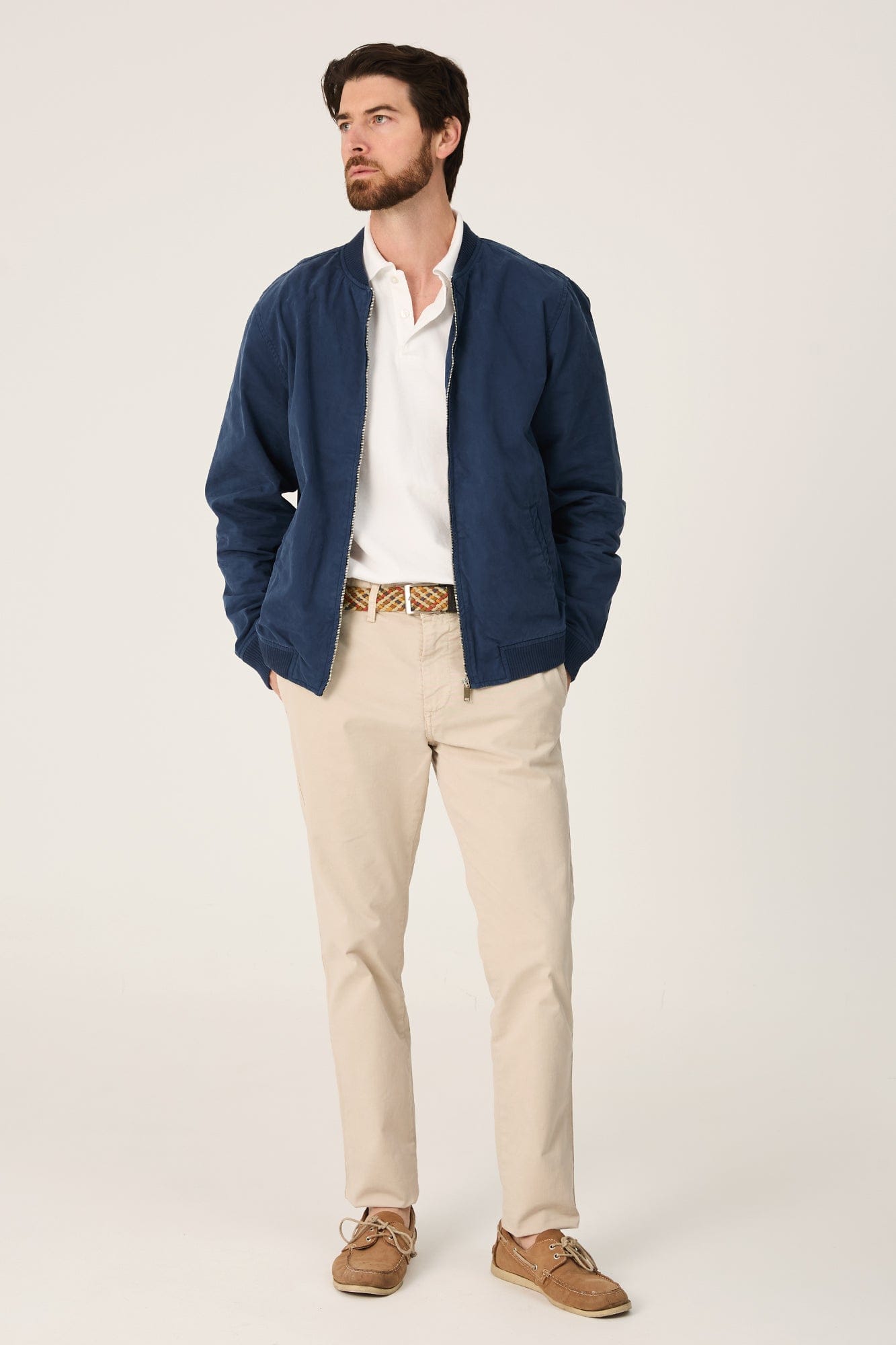 The Bomber Canvas Azul Marino