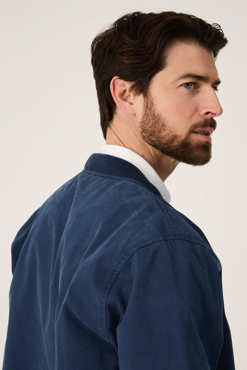 The Bomber Canvas Azul Marino-zoom-