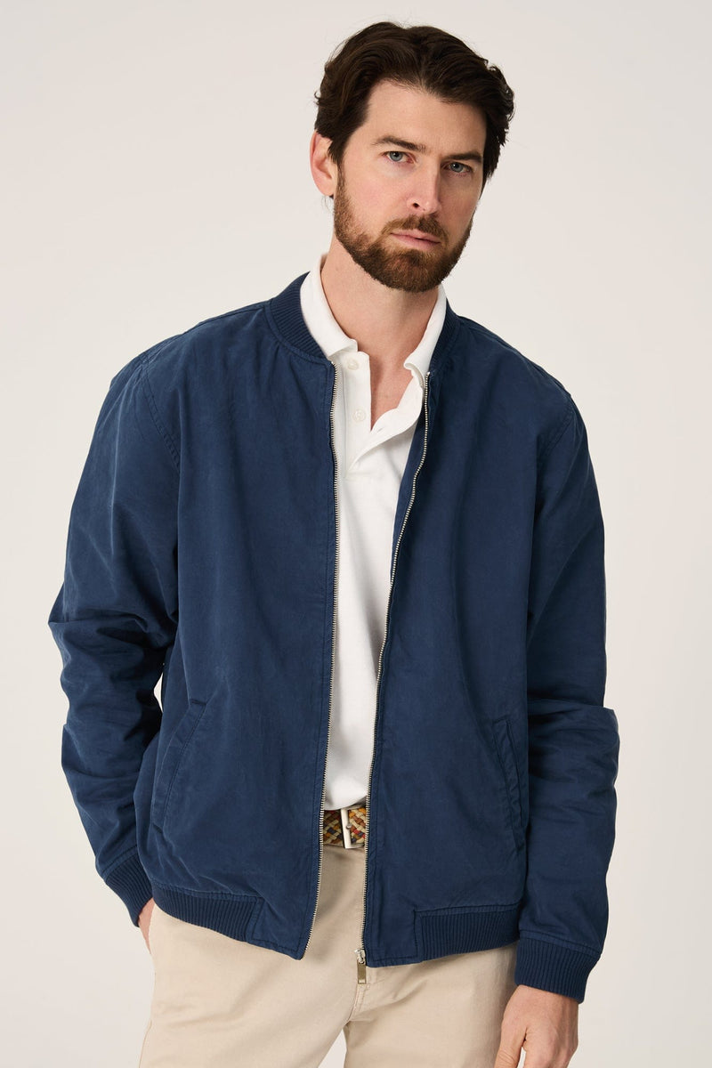 The Bomber Canvas Azul Marino-zoom-