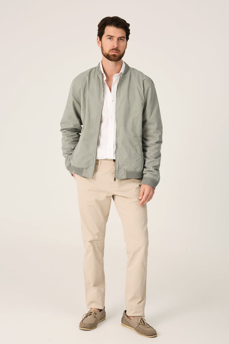 The Bomber Canvas Verde Riaza-zoom-
