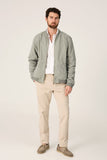 The Bomber Canvas Verde Riaza