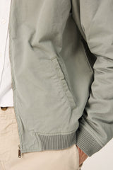 The Bomber Canvas Verde Riaza