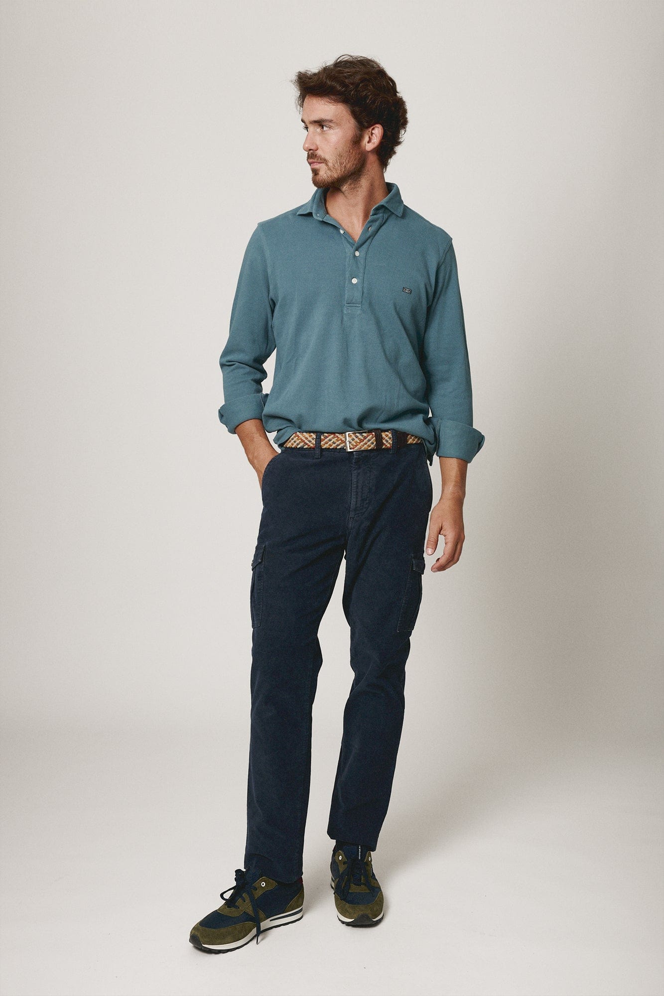 The Cotton Polera Azul Covas