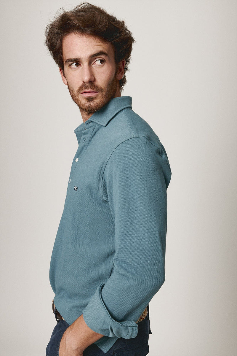 The Cotton Polera Azul Covas-zoom-