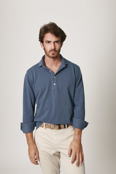 The Cotton Polera Azul Suances