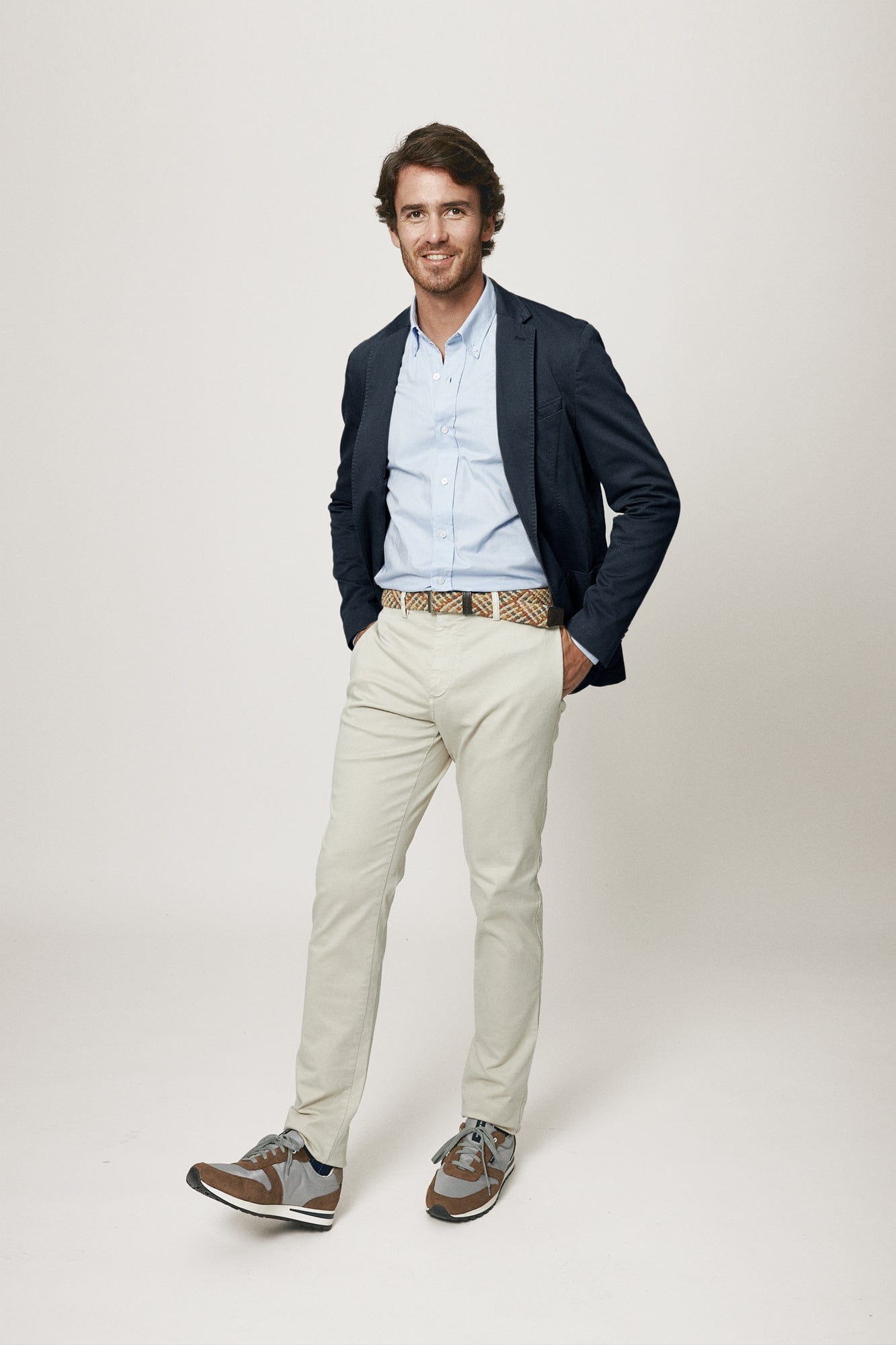 The Blazer Grainy Azul-1