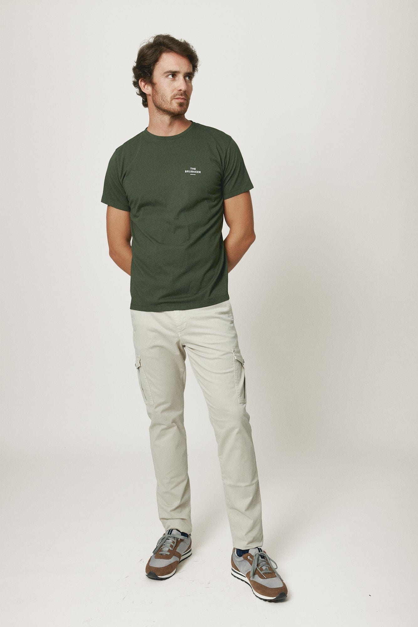 The Cotton T Shirt Verde Pino-zoom-1