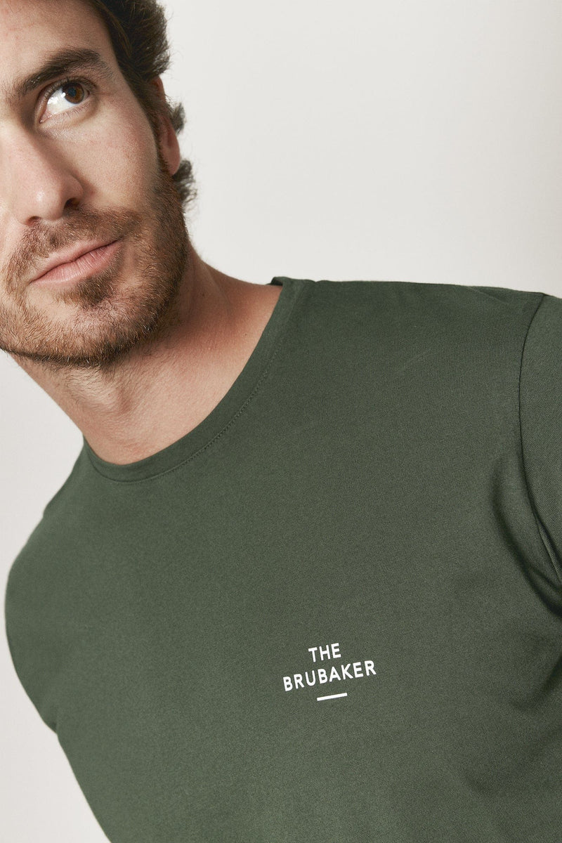 The Cotton T Shirt Verde Pino-zoom-