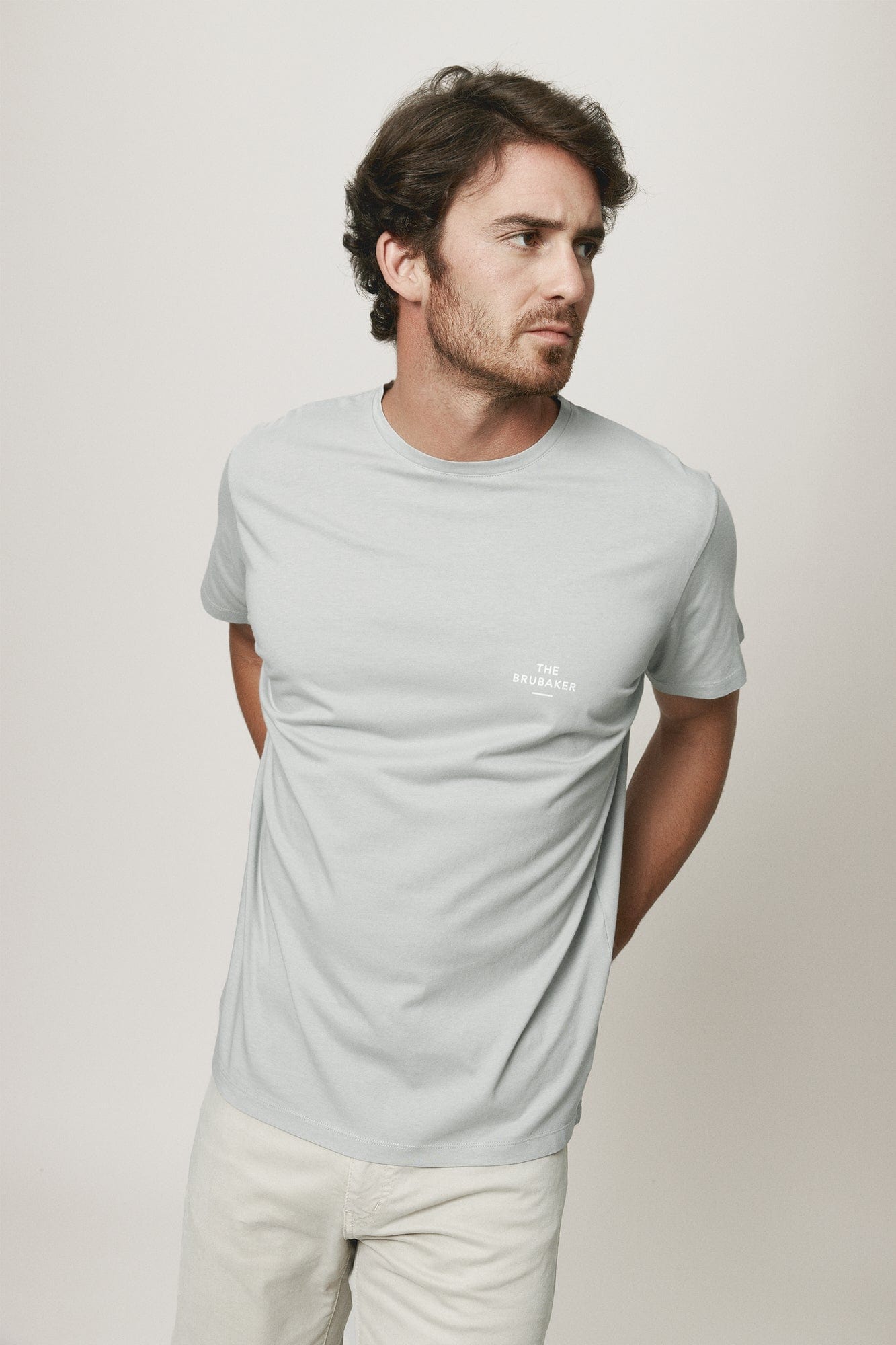 The Cotton T Shirt Gris Lugo-zoom-2