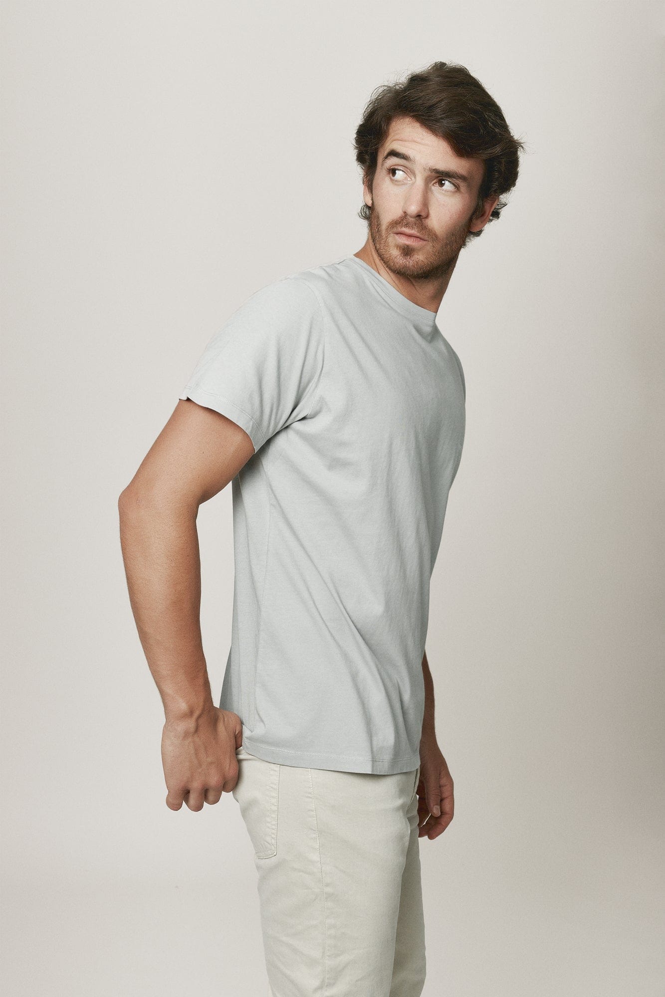 The Cotton T Shirt Gris Lugo-zoom-4