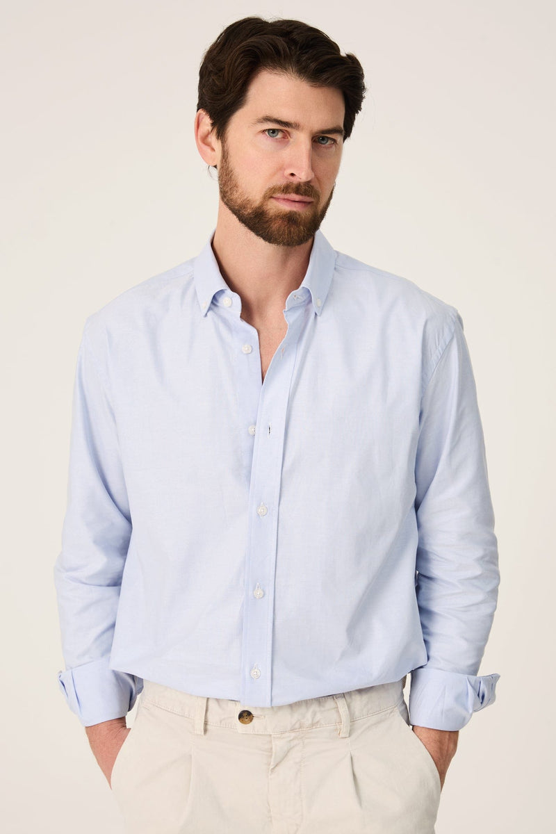 The Oxford Azul Button Down-zoom-