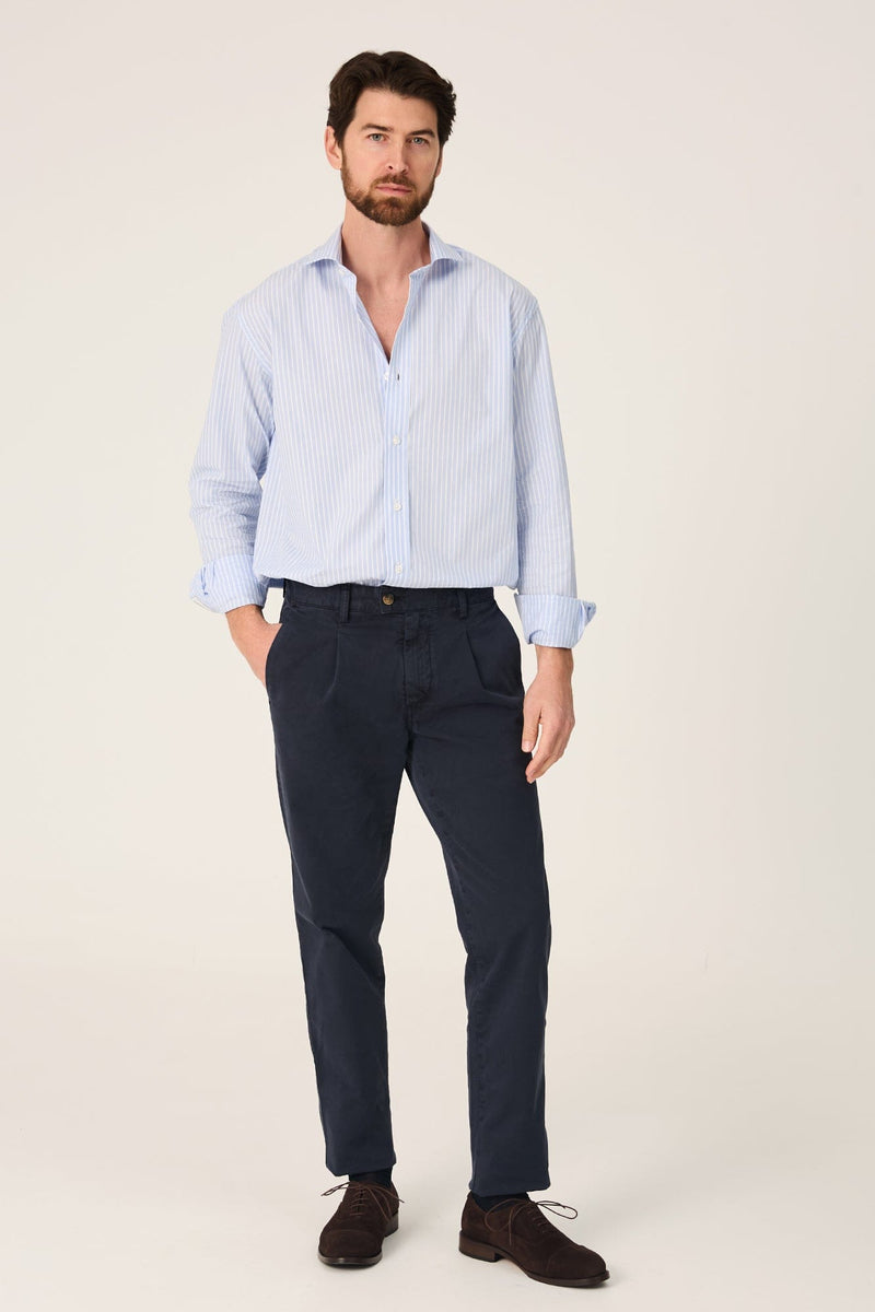 The Popelin Raya Azul y Blanco-zoom-