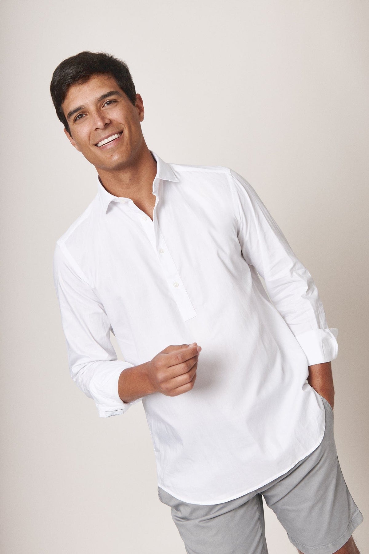 The Popelin Polera Blanca