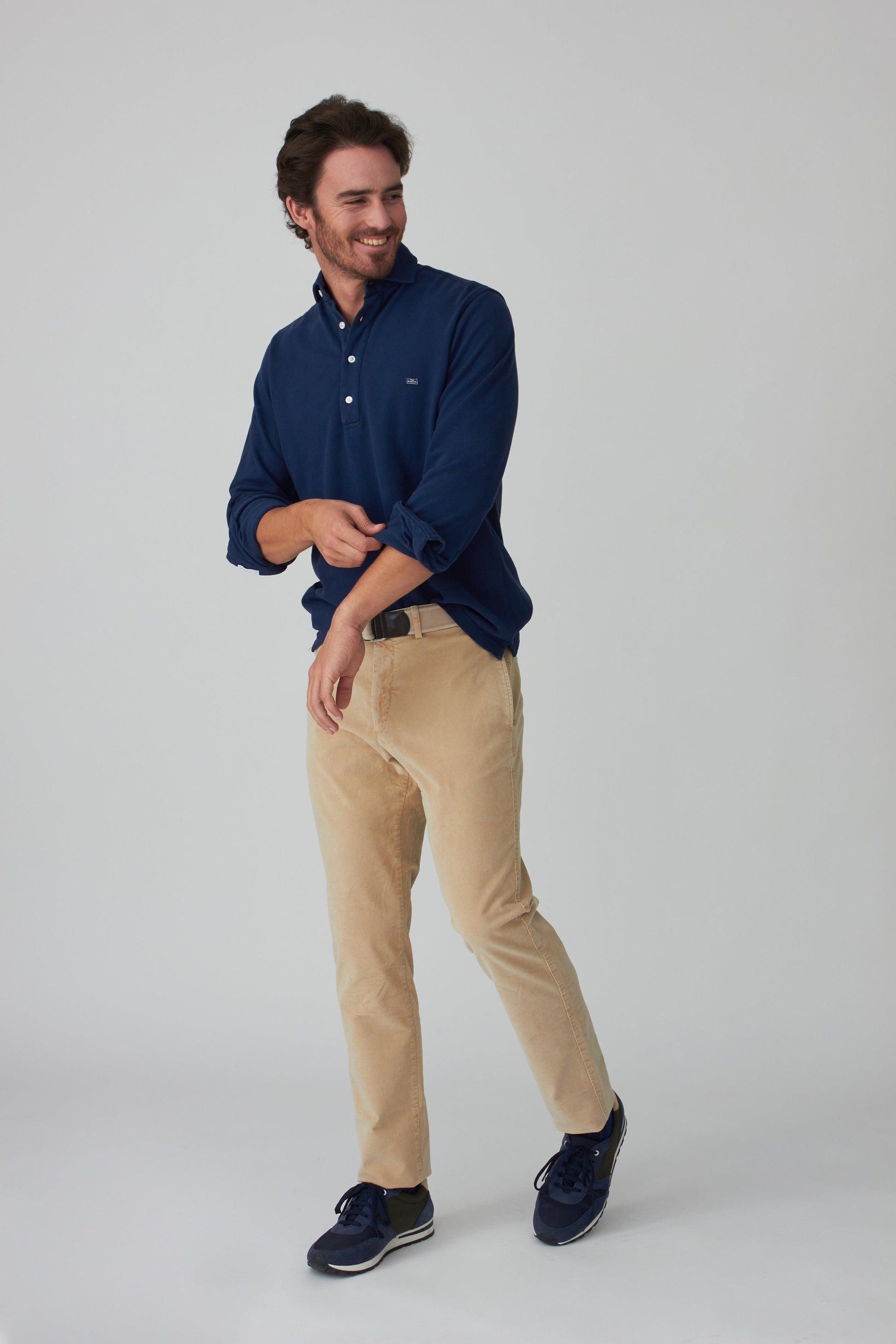 The Cotton Polera Azul Marino-1