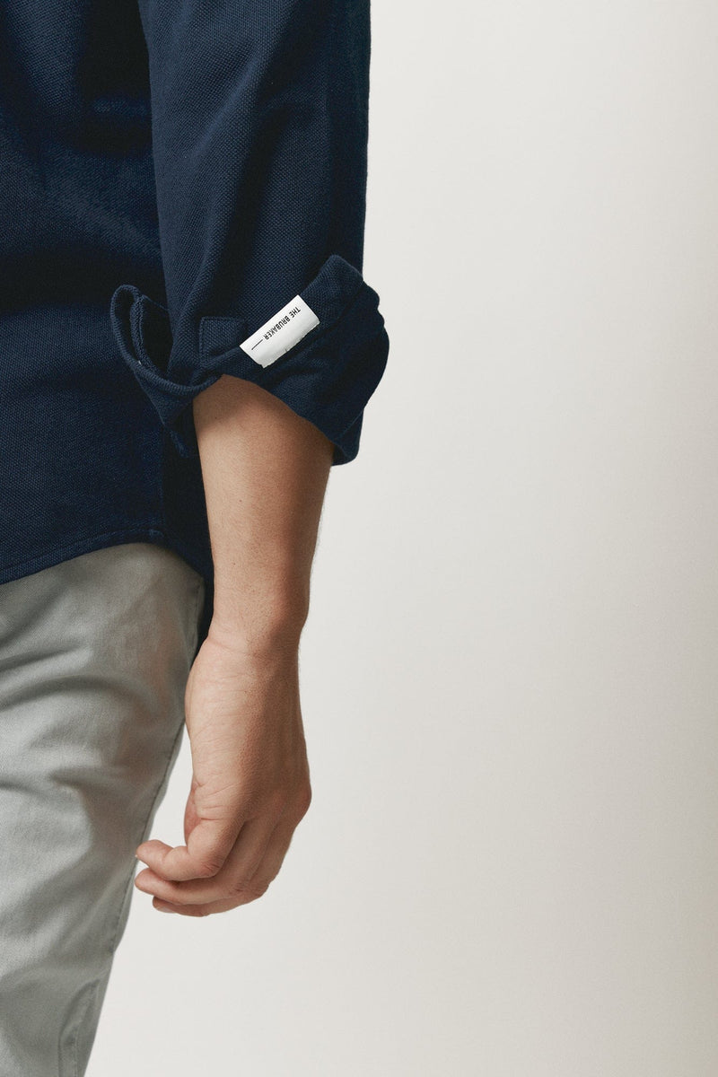 The Cotton Camisa Azul Marino-zoom-