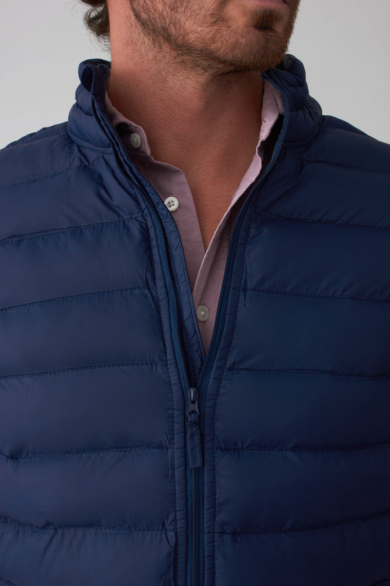 The Chaleco Acolchado Azul Marino-zoom-