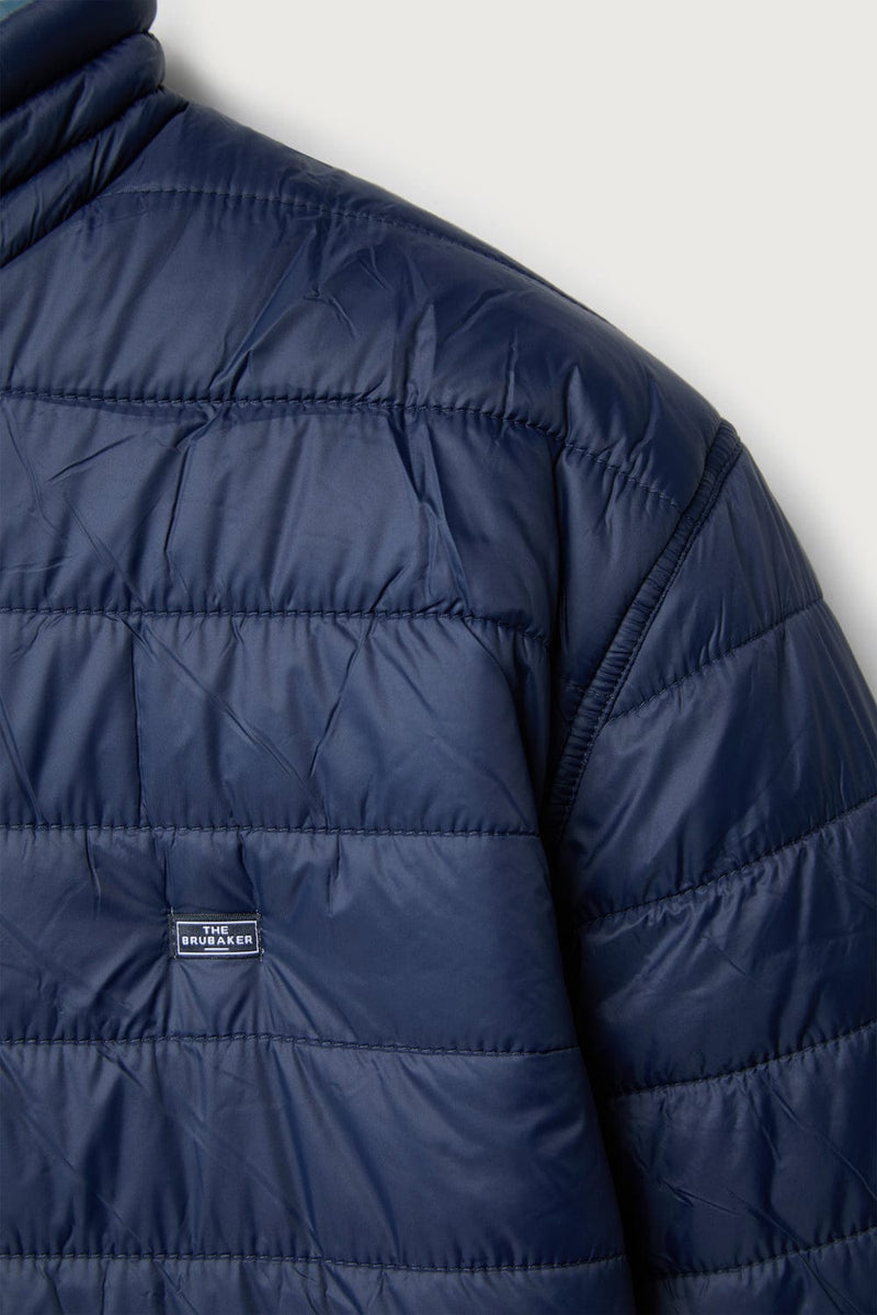 The Chaqueta Acolchada Azul y Verde-zoom-