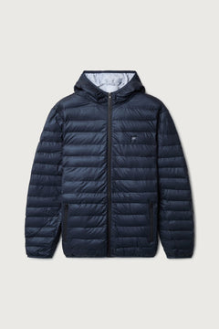 chaqueta acolchada capucha azul BRUBAKER
