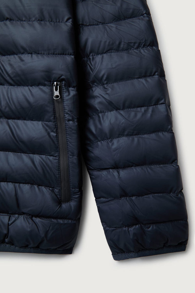 The Chaqueta Acolchada Capucha Azul Marino-zoom-