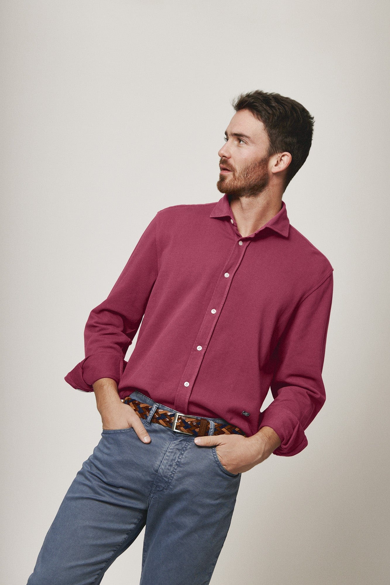 The Cotton Camisa Grana Rioja