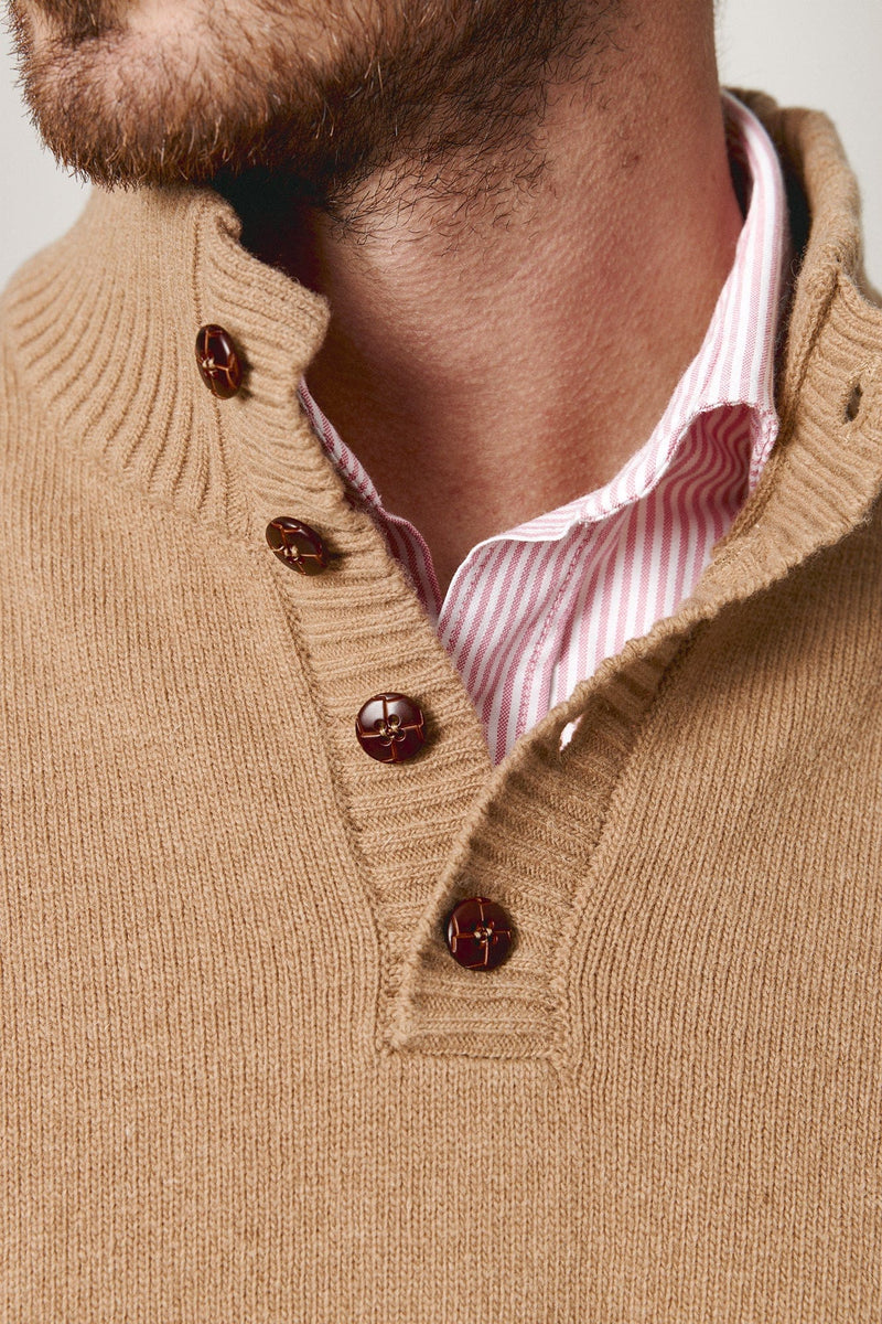 The Lambswool Botones Camel-zoom-