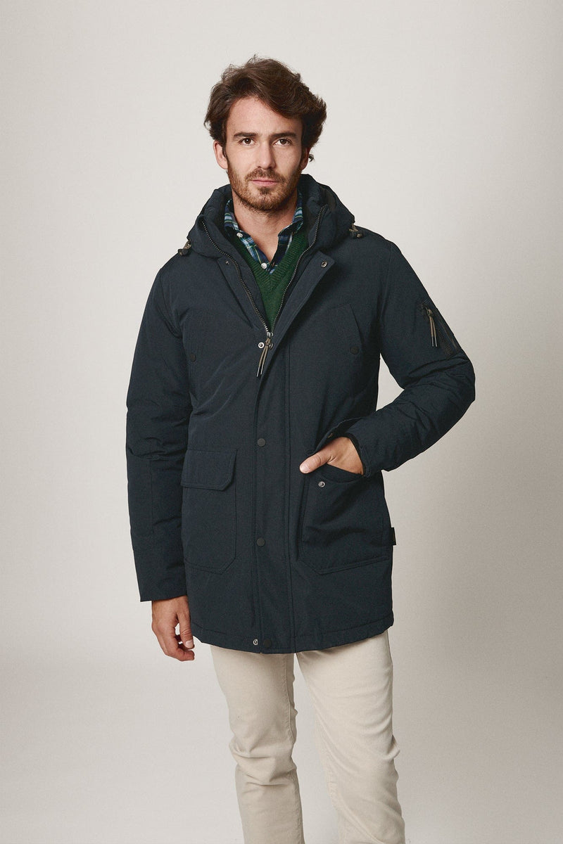 The Parka Azul Marino Bilbao-zoom-