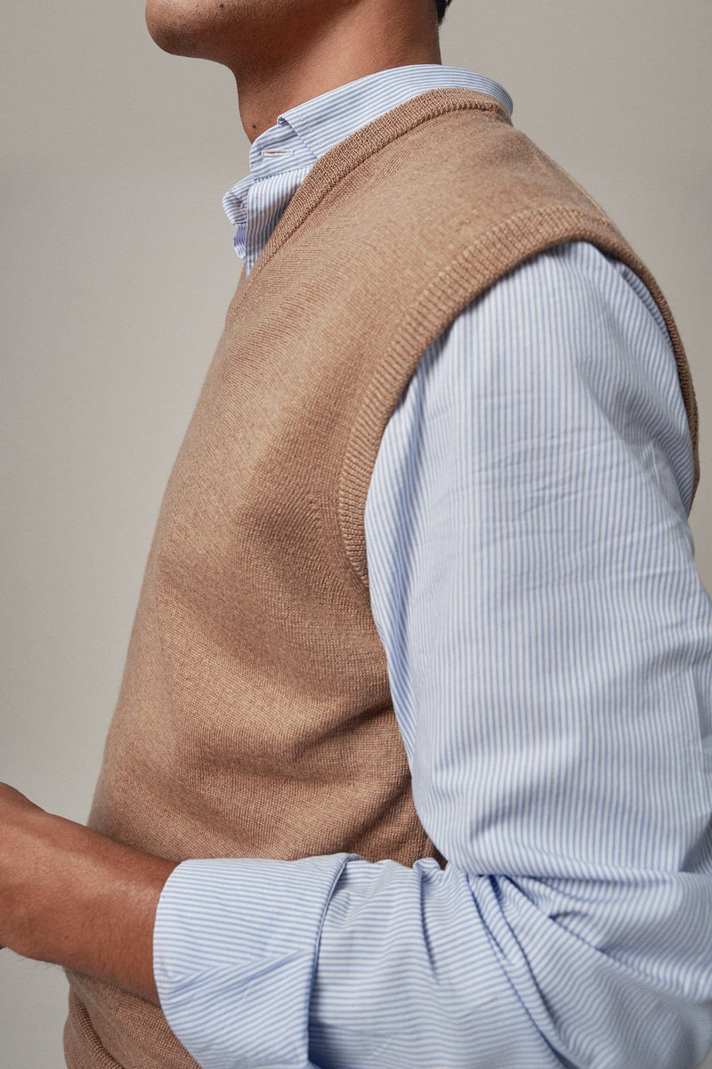 The Chaleco Beige Almería-zoom-