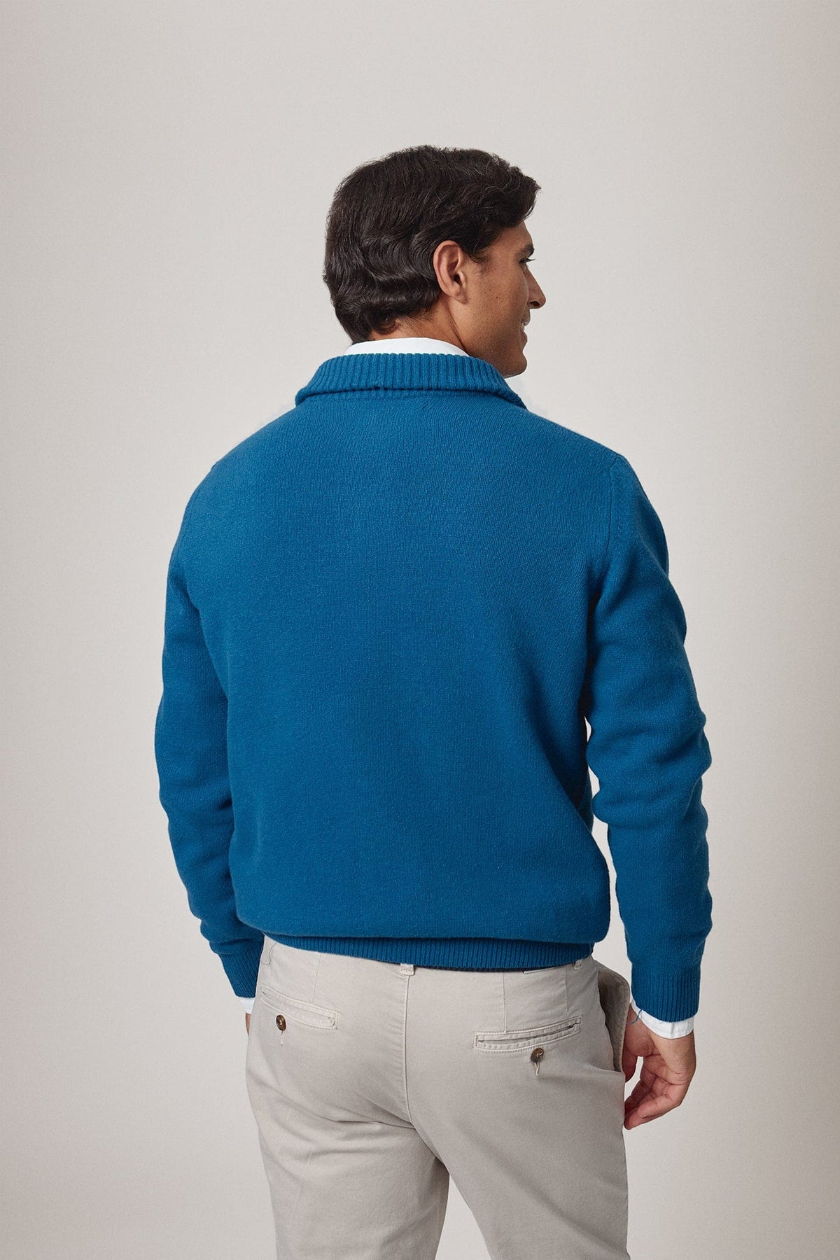 The Lambswool Halfzip Oceano-zoom-3